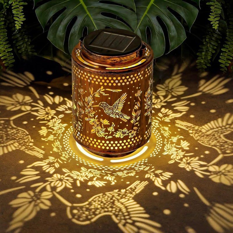 Adebime Hummingbird Solar Lanterns, Birthday Gifts for Women Mom Grandma, Outdoor Waterproof Hanging Garden Decor for Patio, Yard - Image 1